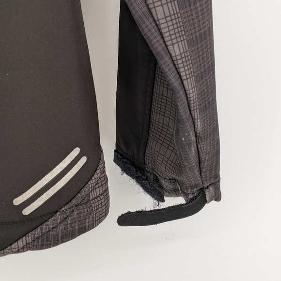 Snozu Full Zip Softshell Jacket Micro Fleece Lined Outdoor Plaid Contrast - Picture 7 of 10